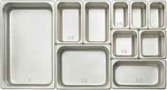 1/9 Size Steam Pan, 4-Inch, Stainless Steel