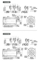 400W 600W 750W 1000W AC Servo Motor Driver CNC Controller Kit 3000rpm 220V