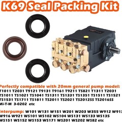 Kit 69 GP Interpump General Pump Packing Kit 20mm Repair Seal TS1511 TS2010