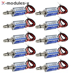 1-10PCS DC 6V 300mA 5N/10mm JF-0530B Pull Push Type DC Solenoid ElectroMagnet