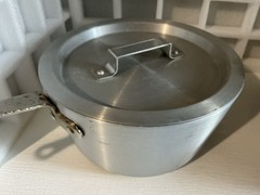 Update International ASP- Aluminum Fry Pot w/ Lid and Aluminum Perforated Basket