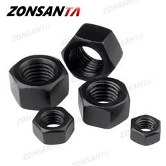M2–M16 Hex Nuts Grade 8.8 Black Carbon Steel Metric Hexagon Nuts High Strength