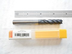 NEW SANDVIK 3/8″ DIA. X 1-1/2″ LOC X 3-1/2″ L X .060″ CR. 5FL CC CARBIDE ENDMILL