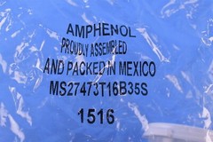 Amphenol Mil-Spec Circular 55 Pin Male Connector MS27473T16B35S