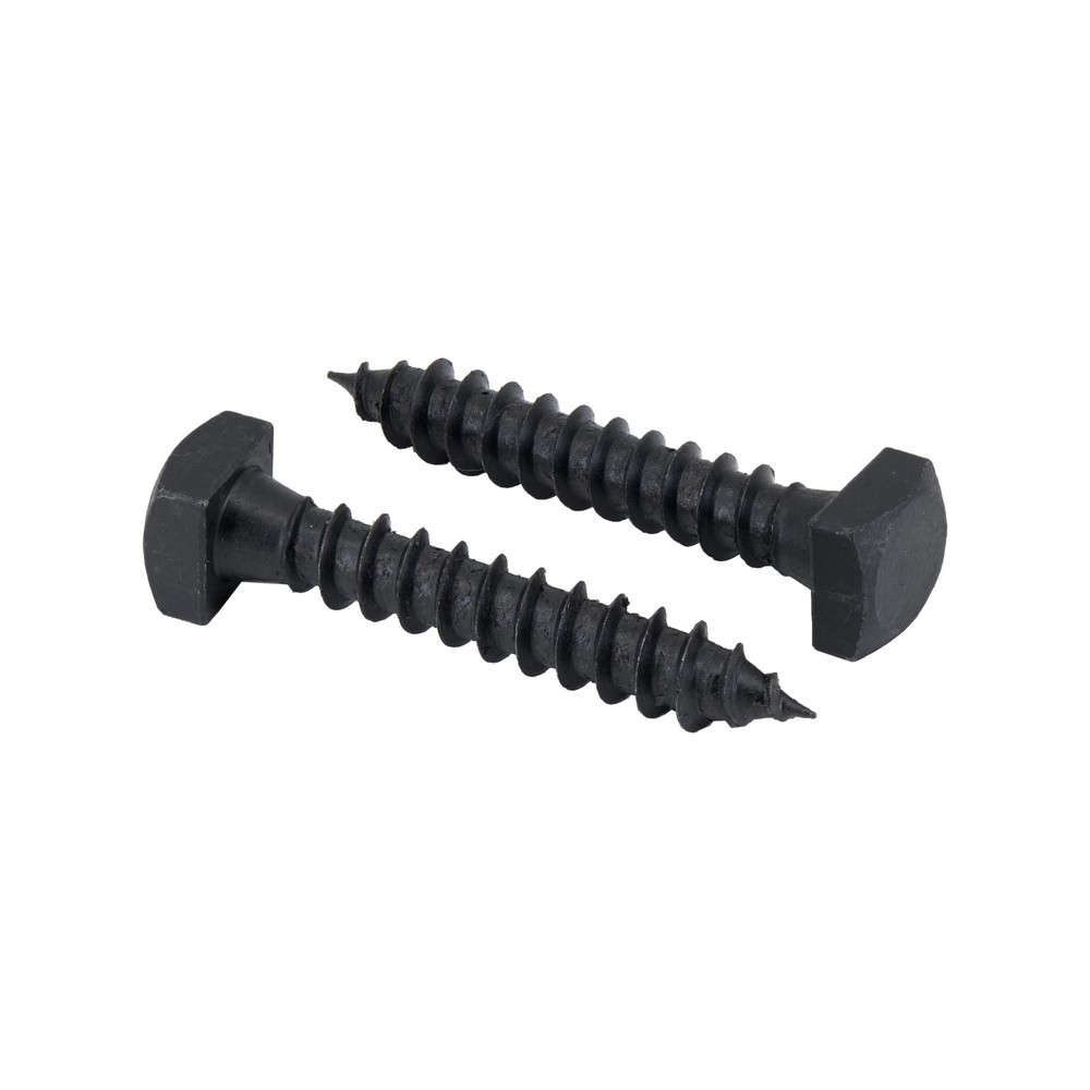 Rustic Square Lag Screws, Ruspert Weatherproof Coating, Black Exterior Lag Bo…
