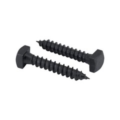 Rustic Square Lag Screws, Ruspert Weatherproof Coating, Black Exterior Lag Bo…
