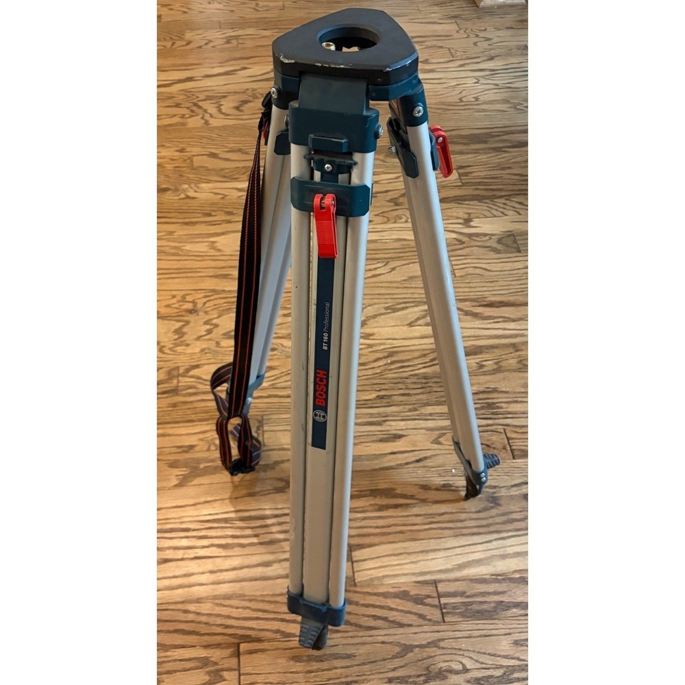 Bosch BT 160 Professional Aluminum Tripod 5/8-11 Thread for Laser Levels Silver