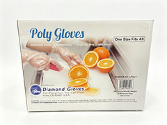 5000pcs Clear Poly Disposable Gloves One Size All Purpose Food Handling Safe