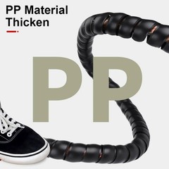 2m Spiral Cable Wire Protector Wrapping Sleeve Line Organizer Tube Cover Plastic