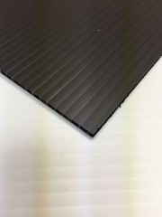 Coroplast 10mm 24″ x 12″ (2 Pack) Black Corrugated Plastic Sheets Horizontal