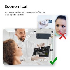 Portable Dental Mobile Unit Ray Digital Machine No Shield RVG Sensor Size 1/2