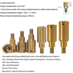 Titanium Overdenture Locator Abutment Dental abutment for All Implant System