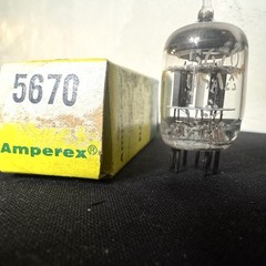 Vintage NOS Amperex 5670 9-Pin Vacuum Tube Made in USA Untested Audio Gear