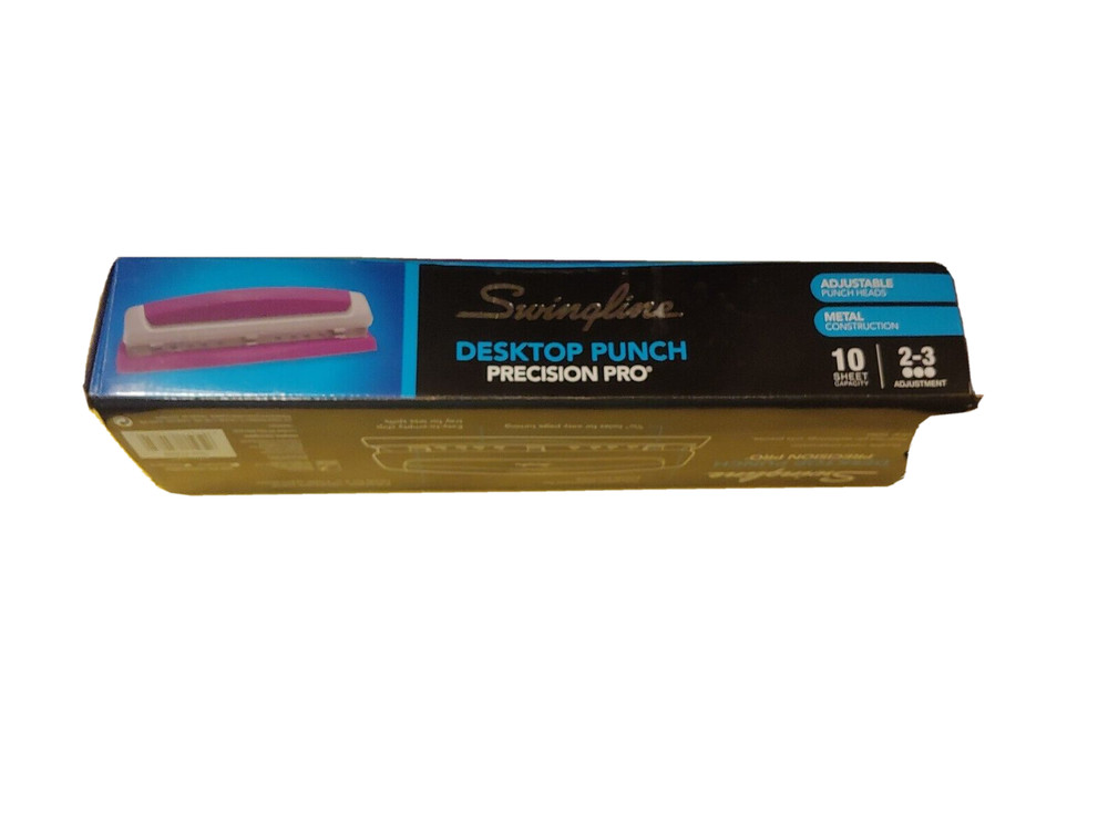 Swingline Desktop Hole Punch, Hole Puncher, Precision Pro, Adjustable, 2-3 Holes