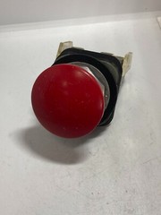 ALLEN BRADLEY 800T-D6A PUSHBUTTON RED MUSHROOM 1NO/1NC SERIES N