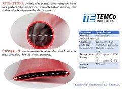 4 Lot TEMCo 1/2″ Marine Heat Shrink Tube 3:1 Adhesive Glue Lined 4 ft RED