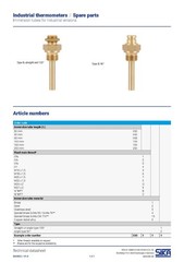 Sika – Brass Thermowell – L1=100xØ10mm, G3/8 – for straight thermometer