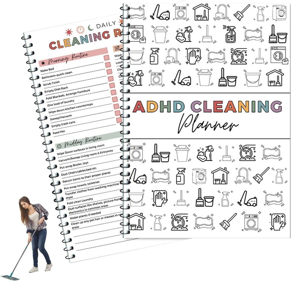 Adhd Cleaning Planner, Editable Adhd Cleaning and Organizing Planner DIY