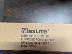 MAXLITE 14099108 DR150W/12V Constant Voltage LED Driver, 150W 12V 3.9Ax3 Output