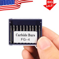 Dental Carbide Burs Tungsten Steel Bur FG # 4 Round for High Speed Handpiece