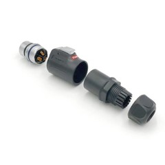 CNLINKO 3 Pin Power Connector Female Plug & Male Socket Waterproof Heavy Duty