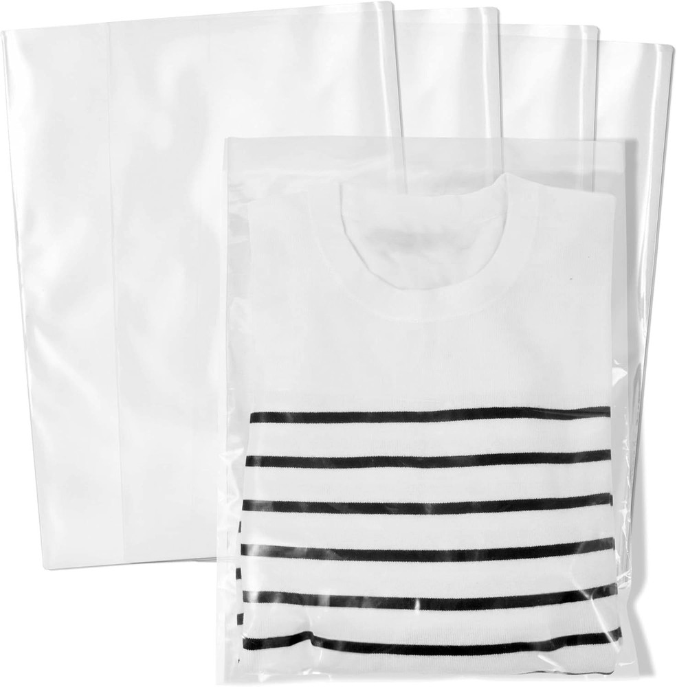 Clear Poly Bags 1-Mil Flat Open Top Plastic Packaging Packing 12″x18″ 1000 Pack