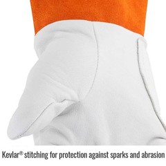 Black Stallion 24K Short Cuff Premium Kidskin TIG Glove with DragPatch, Small