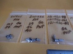 Huge Lot of Germanium PNP Vintage Transistors 2N405 2N1325 121 Series Hfe Shown