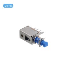 20pcs 0.3A DC 30V 6 Pin 1 Position Soldering DPST Push Button Switch PS-22E05