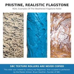 Concrete Texture Rollers, The “Original SBC” Weathered Flagstone Concrete Roller