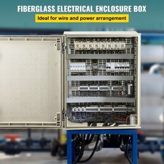 Sturdy Fiber Composite Enclosure 50x40x20cm Body IP66 Tested in Extreme Sites