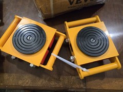 VEVOR 4PCS Machinery Skate Dolly Machinery Mover 17637LBS/8T Loading 4 PU Wheels