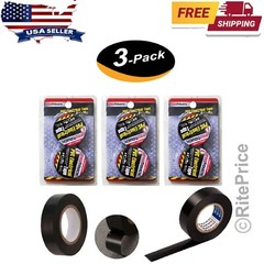 6 Rolls General 3/4″ X 20 yds Vinyl PVC Black Insulated Electrical Tape 3 Pk-New