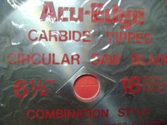 CARBIDE TIPPED ACU-EDGE CIRCULAR SAW BLADE 6 1/2 18 TOOTH