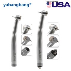NSK STYLE Dental High Speed Fiber Optic LED Handpiece 3way Spray 4 Hole Push YBM