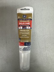 GE Advanced Clear Silicone 2 Kitchen and Bath Caulk Sealant 2.8 oz. (12ct Box)