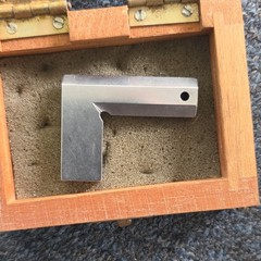 Mitutoyo Machinist Square 90° L-Square with Wooden Case, Made in Brazil