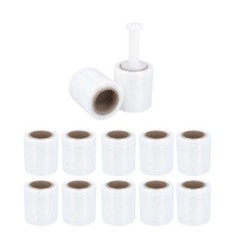12 Rolls Cast Narrow Banding Stretch Wrap Plastic Shrink Film 5″ x 1000′ 45 Ga