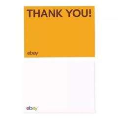 NEW Thank You Cards – Red, Blue, Green and Yellow With Fast Free Shipping