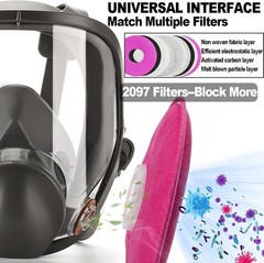 Full Face Gas Mask Painting Spraying Respirator w/Filters for 6800 Facepiece US
