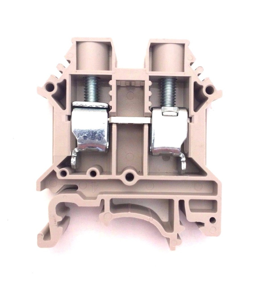 DIN Rail Terminal Blocks 12 Quantity DK10N Dinkle 6-20AWG Gauge 60A 600V UL