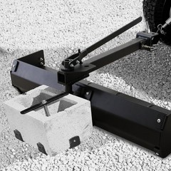 42″ Tow Behind Box Scraper Lawn Tractor Attachment w/ Steel Box Blade Hitch Tow