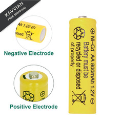 Betmaxful 12 Packs 1.2V NI-CD AA 800mAh Nickel Cadmium Rechargeable…