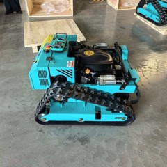 Brushless Motor Gas Power 9HP Remote Control Lawn Mower Tracked Robot Slope 24V