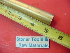 3/4″ C360 BRASS ROUND ROD 5″ long Solid .75″ Diameter New Lathe Bar Stock H02