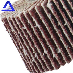 Aluminum Oxide Shank Mounted Flap Wheels, 1-1/2″ × 1″ × 1/4″, 60 Grit (5 Pack)