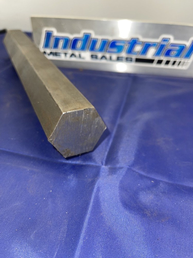 1-5/8″ x 12″-Long C1018 Steel Hexagonal Bar– 1.625″ Hexagonal 1018 Steel Rod