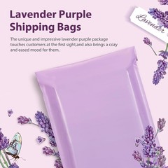 Poly Mailers 12×15.5″ 50Pcs,Shipping Bags For Clothing,Light Purple | Strong