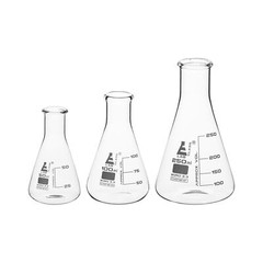 Premium Flask Set, 250ml, 100ml & 50ml – Borosilicate Glass – Eisco Labs