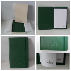 ROLEX Padfolio Portfolio – ROLEX Crown Logo Paper – Leather -Brand New Authentic